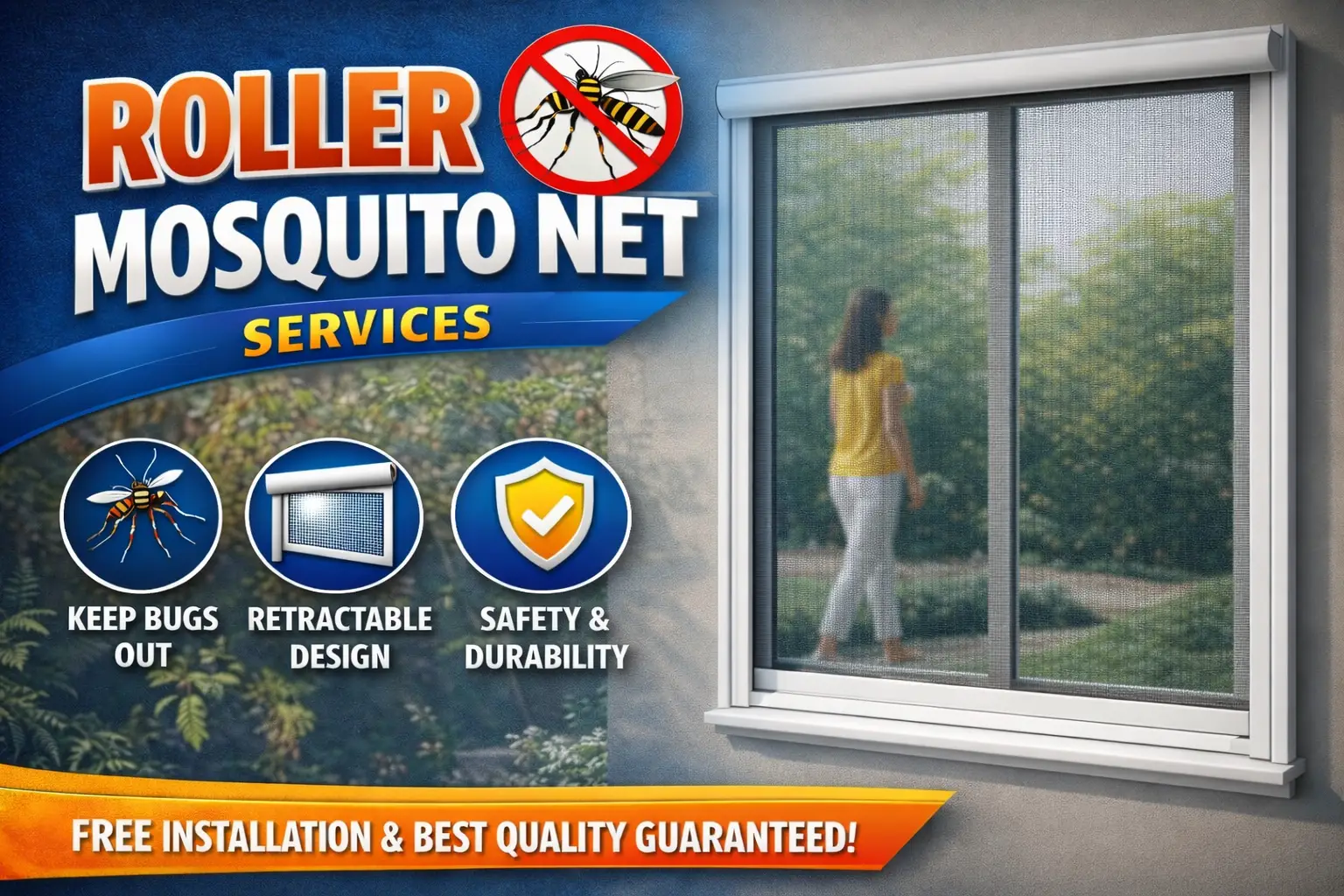 ROLLER MOSQUITO NET